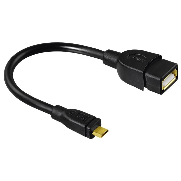 Hama USB 2.0 Adapter Cable,microB-A,black (078426)