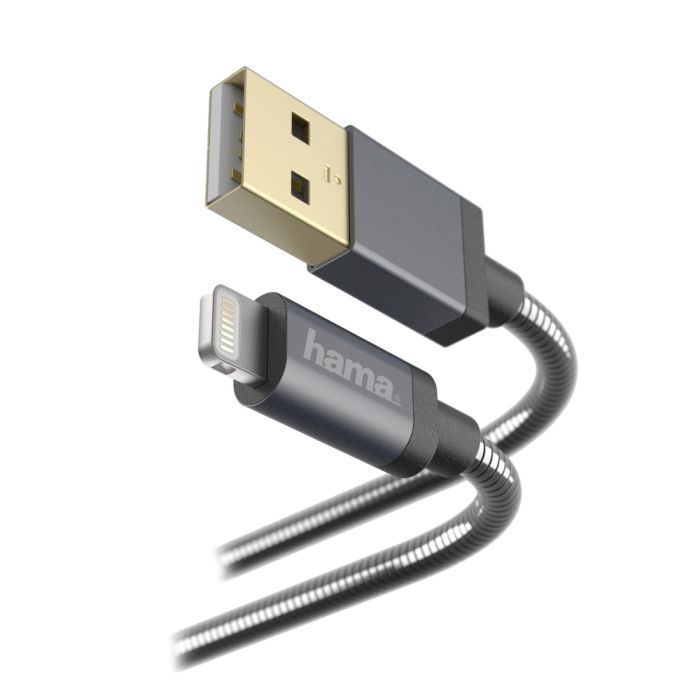Hama Metal Lightning Cable, 1.5 m(173626)