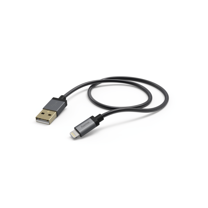 Hama Metal Lightning Cable, 1.5 m(173626)