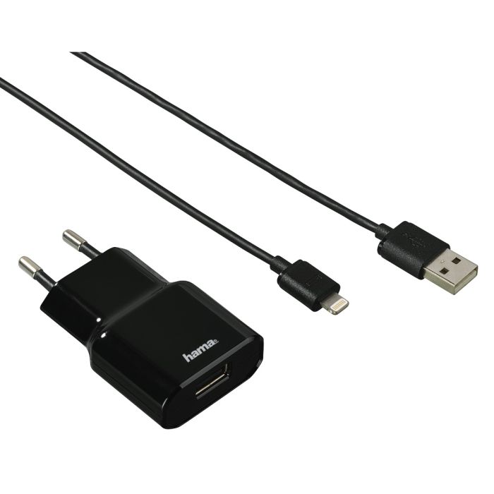 Hama Travel Charg.+Apple Lightning,black(119433)