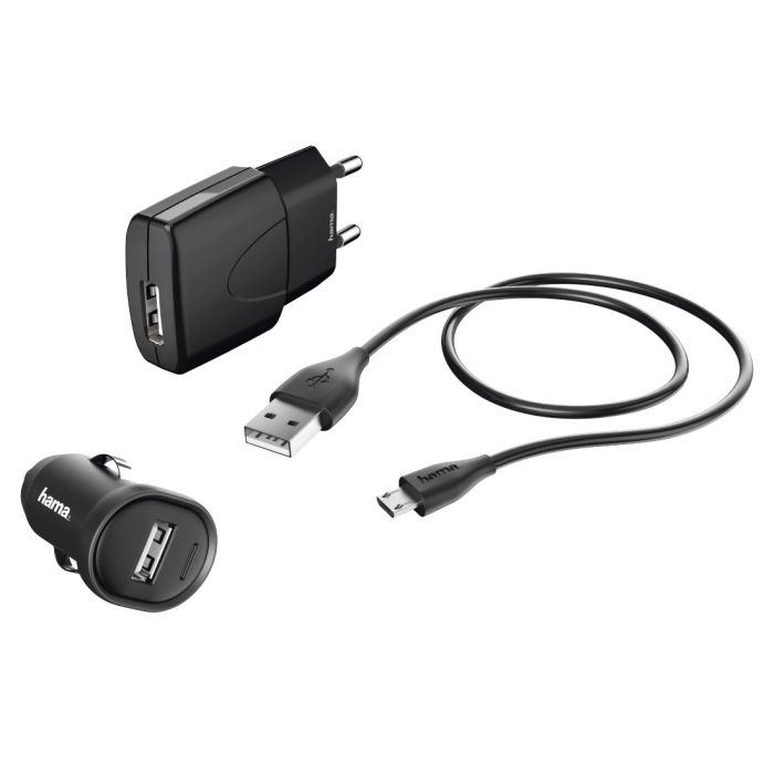 Hama Picco Charger Kit, micro USB,black (173622)
