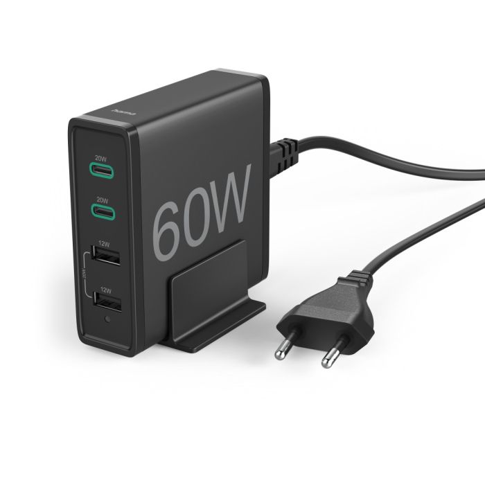 Hama Charging Station, 60 Watt Black (210561)