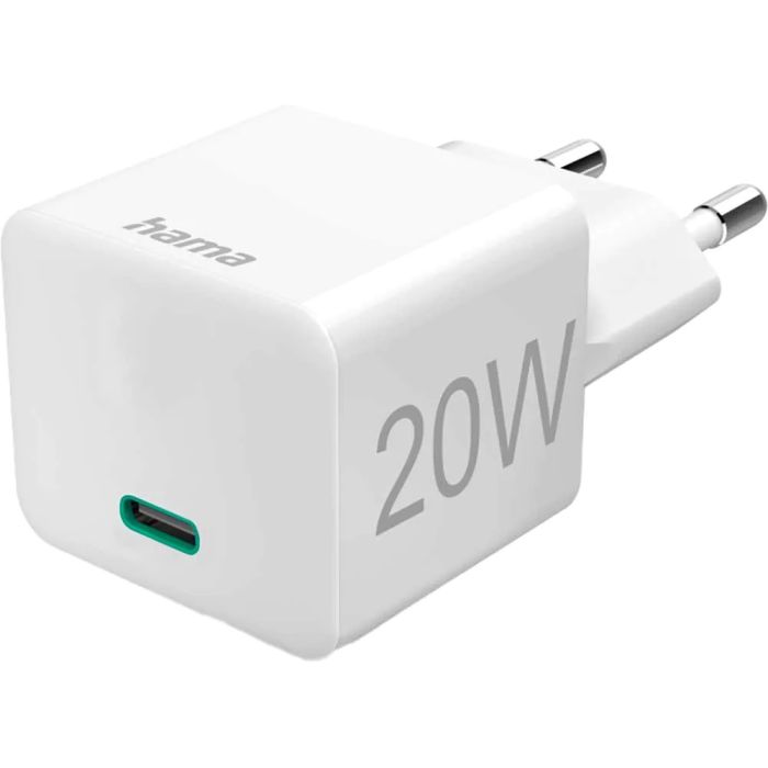 Hama Fast Charger, USB-C,20W,White (201650)