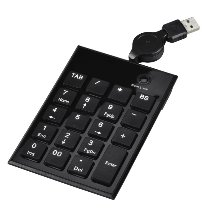 Hama SK140 Slimline Keypad Black (50448)