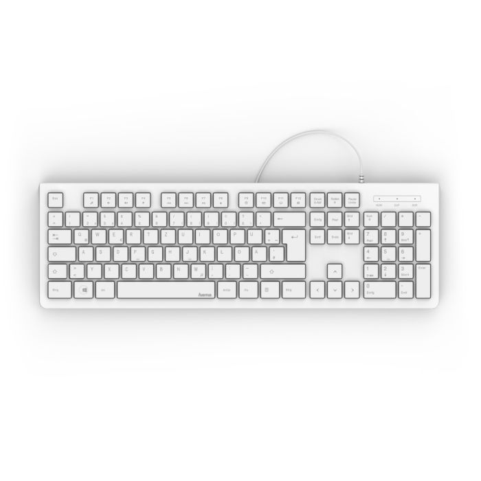 Hama KC-200 Basic Keyboard, White (R1182680)