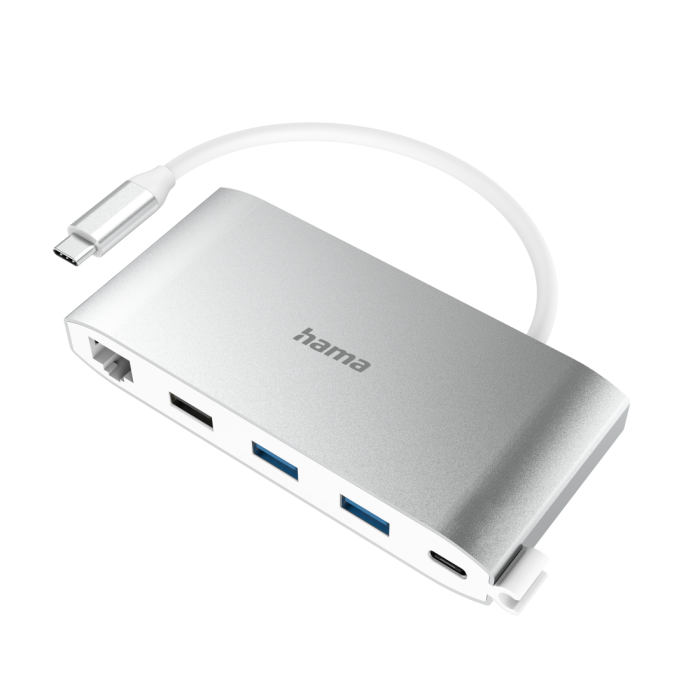 Hama USB-C Hub,3x USB-A,2x USB-C,HDMI,LAN (200111)