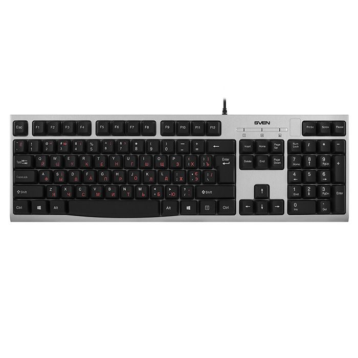 Sven KB-S300 Wired Keyboard Silver (SV-016661)