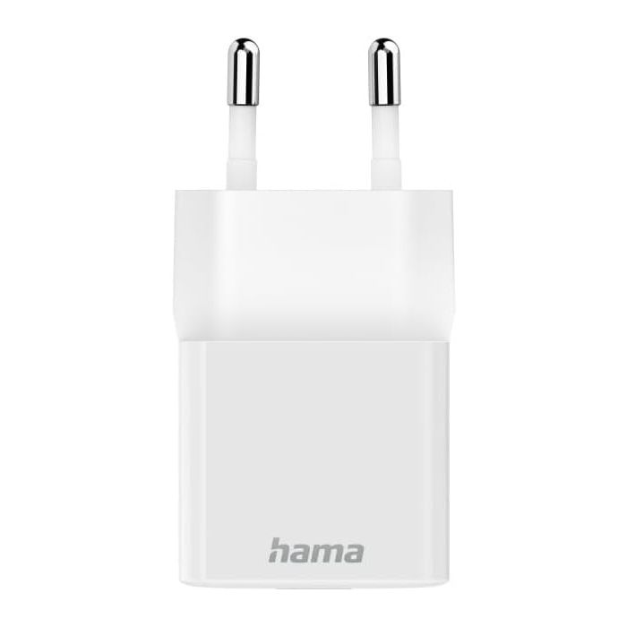 Hama Fast Charger, USB-C, Super-Mini Charger, PD, 20 W, white (201980)