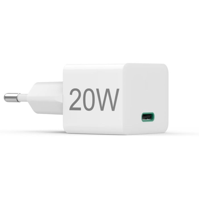 Hama Fast Charger, USB-C, Super-Mini Charger, PD, 20 W, white (201980)