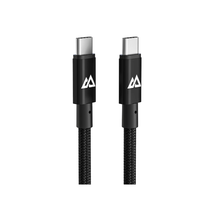 Hama Black Rock Charging Cable, USB-C to USB-C, 60W, 1.2M, Black (201764)