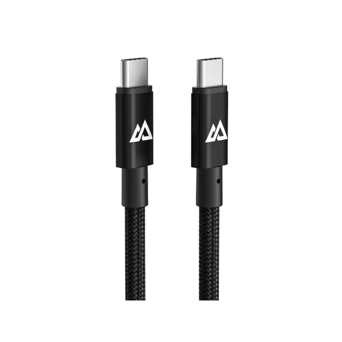Hama Black Rock Charging Cable, USB-C to USB-C, 100W, 1.2M, Black (201765)