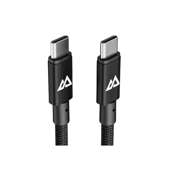 Hama Black Rock Charging Cable, USB-C to USB-C, 240W, 1.2M, Black (201766)