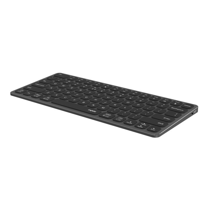 Hama Rapoo Ultraslim Keyboard “UCK-6001“ with 8 in 1 USB-C Multiport Hub, 12360 (221223)