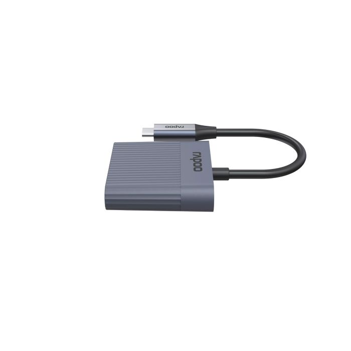 Hama Rapoo "UCR-3011" 3-in-1 USB-C Card Reader,grey 12447 (226497)