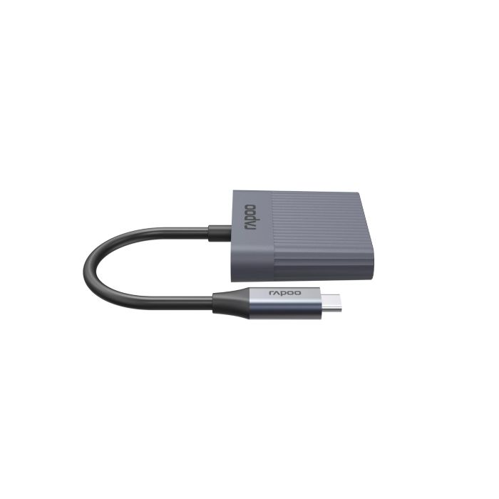 Hama Rapoo "UCR-3011" 3-in-1 USB-C Card Reader,grey 12447 (226497)