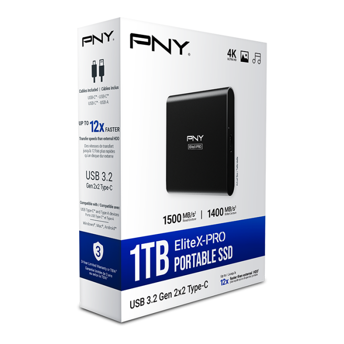 PNY SSD EliteX-PRO 1TB/PSD0CS2260-1TB-RB