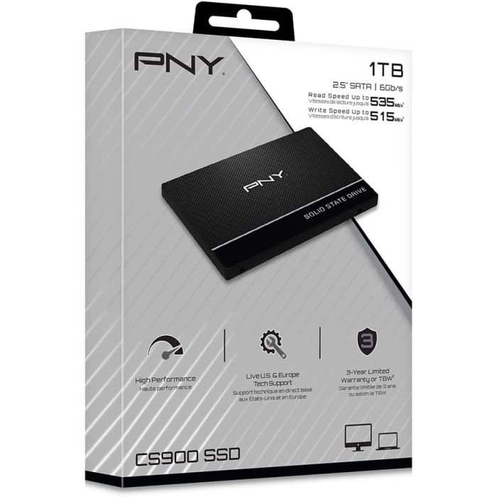 PNY SSD Sata 1TB /SSD7CS900-1TB-RB
