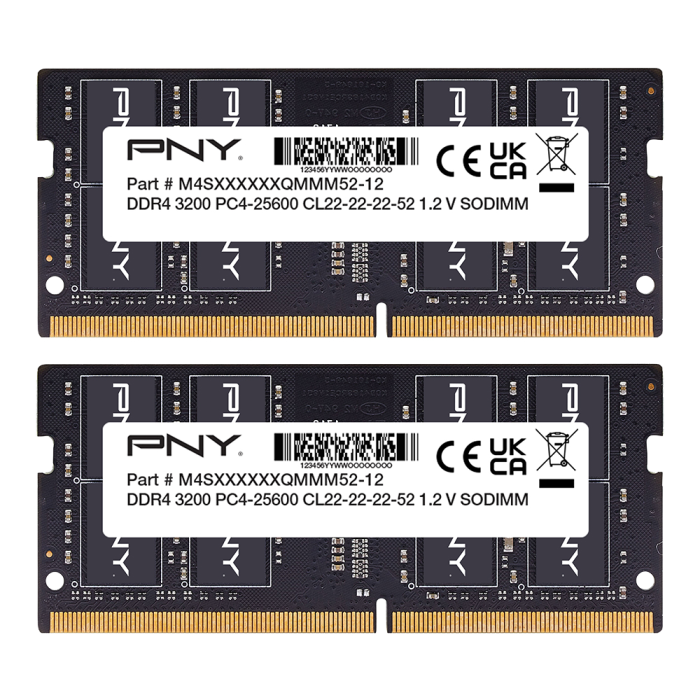 PNY 1 x 16GB DDR4 3200MHz Notebook/MN16GSD43200-TB