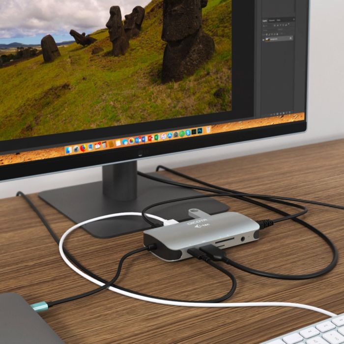 Dicota USB-C Portable 10/1 Docking Station/D31955