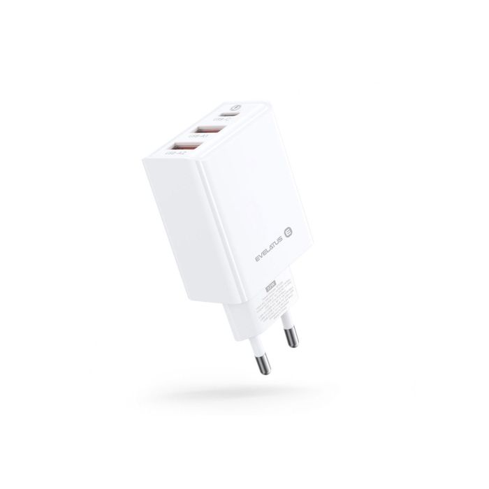 Evelatus Travel Charger 3 Ports/ETC06 White