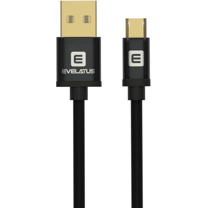 Evelatus Micro USB Cable EDC02 Black (16630)
