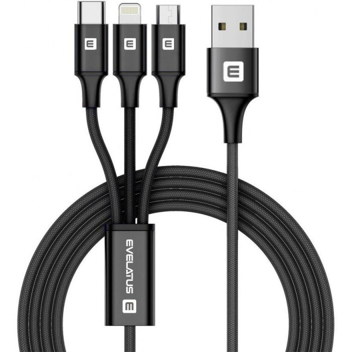 Evelatus Data 3in1 cable/LTM01 Black
