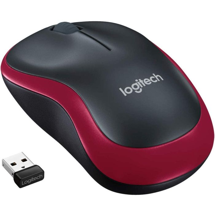 Logitech M185 Wireless Mouse Red/L910-002240