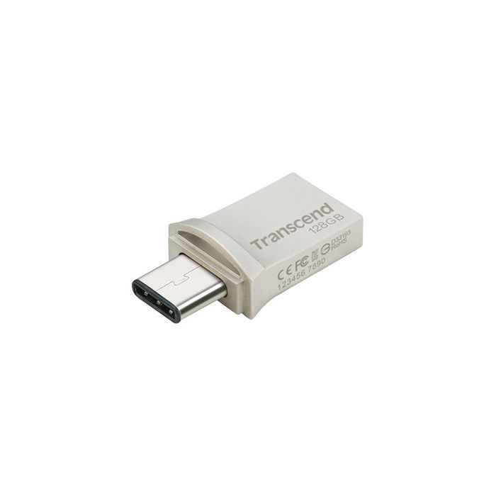 Transcend 64GB USB3.0 & Type-C Silver(TS64GJF890S)