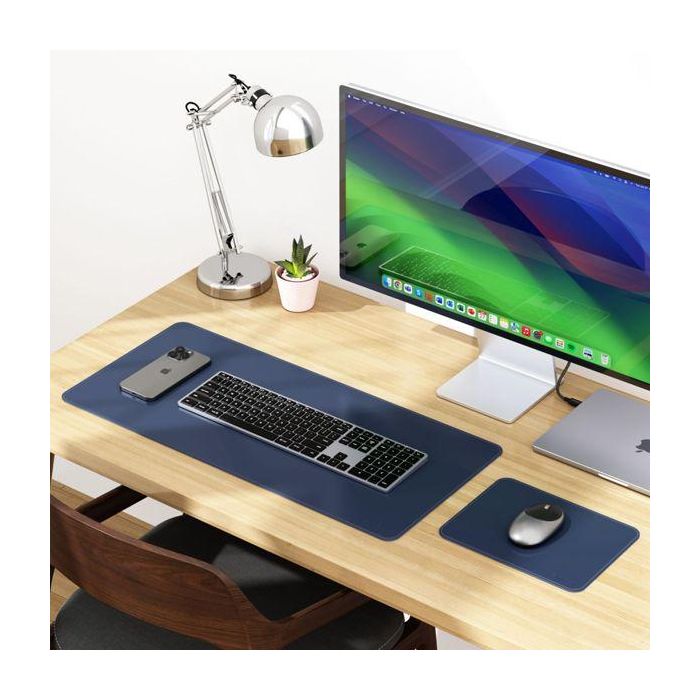 Satechi Vegan-Leather Premium Mouse Pad (Blue) / ST-LMPB