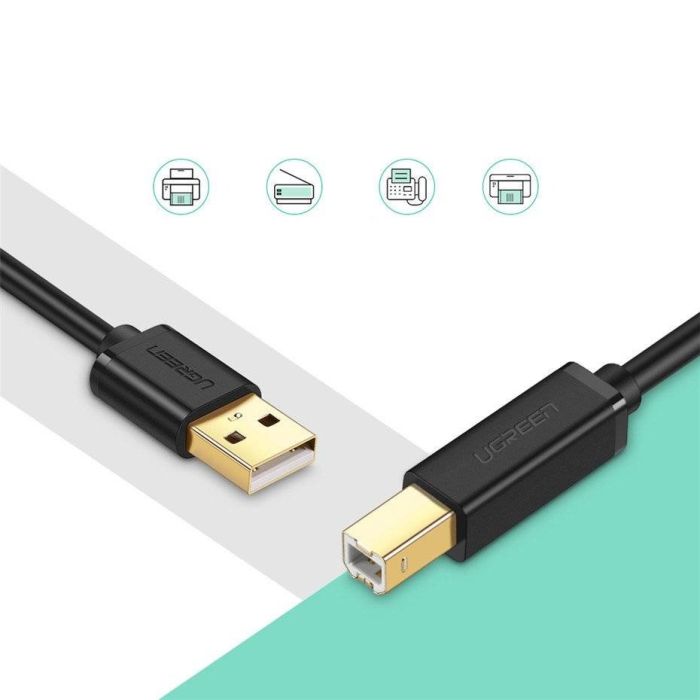 UGREEN USB 2.0 AM to BM Print Cable 3m (Black) /10351