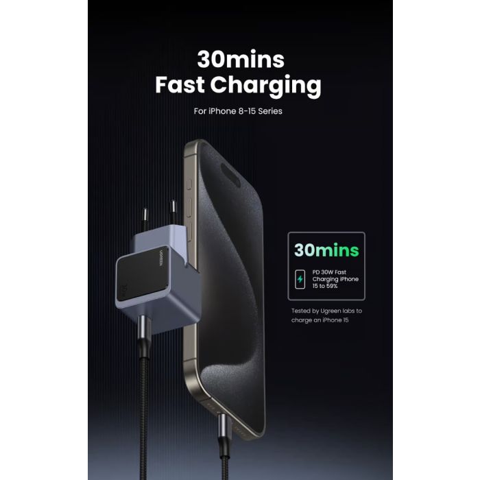 UGREEN Wall Charger 1USB-C 30W /35041
