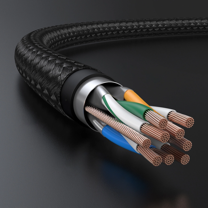 UGREEN Cat 7 Ethernet Cable Braided Pure Copper, 10m (Black) /30791