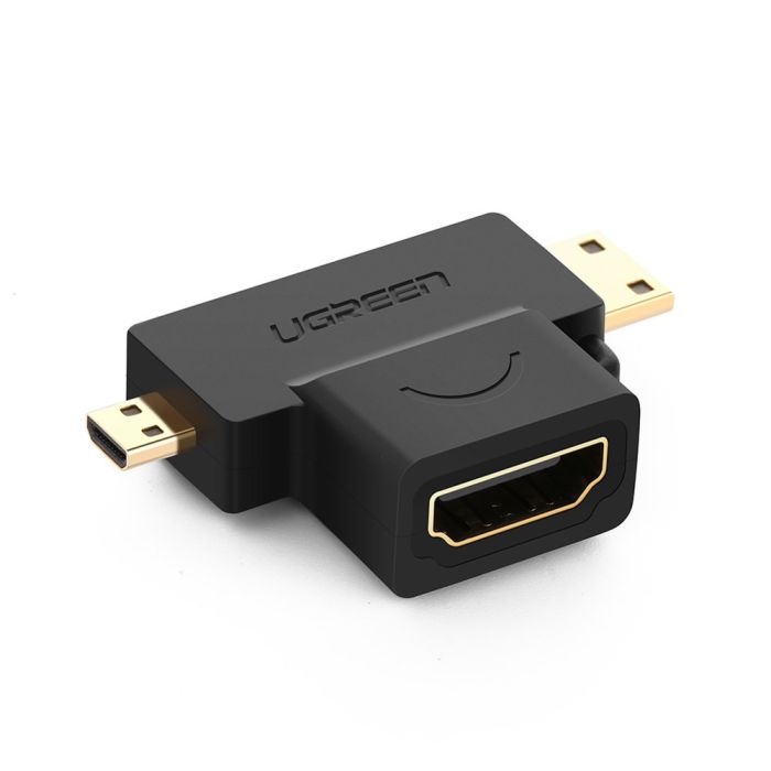 UGREEN Micro HDMI+ Mini HDMI Male to HDMI Female Adapter /20144