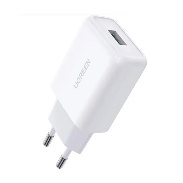UGREEN 18W Fast Charger, QC3.0, 1*USB-A, White /10133