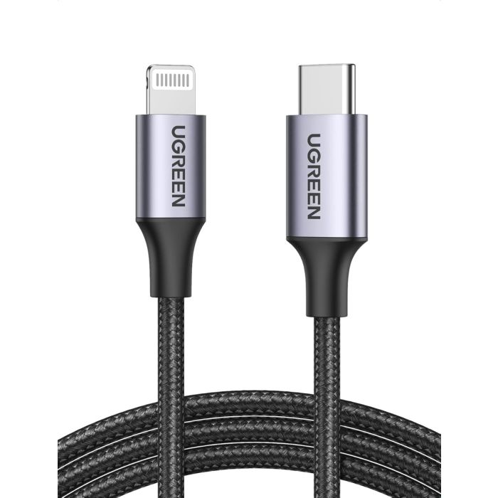 UGREEN Lightning to Type-C Male Cable 1m  up to 480Mbps PD 3A /60759