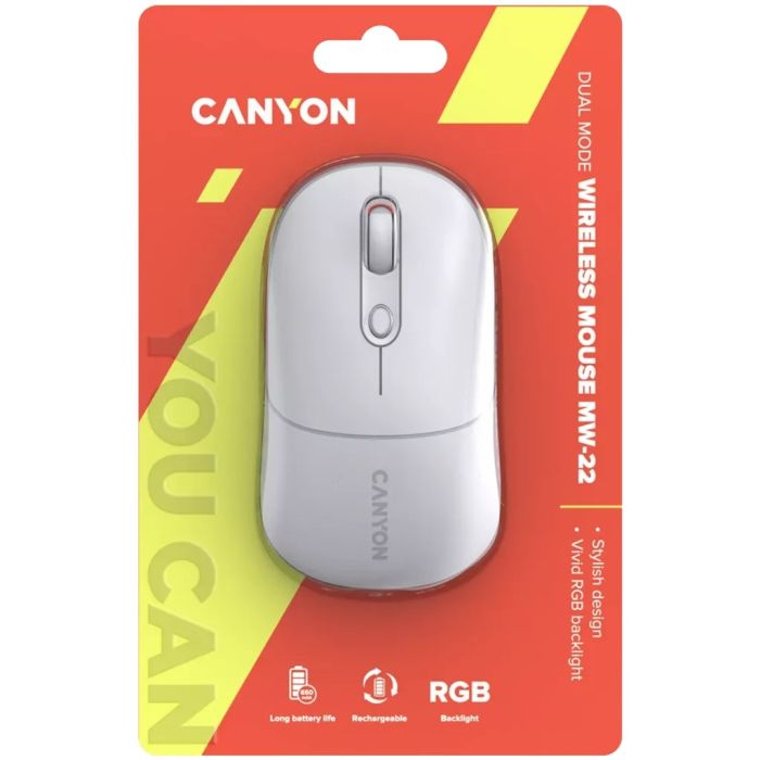 Canyon CNS-CMSW22SW/ Wless Mouse 2 Mode White