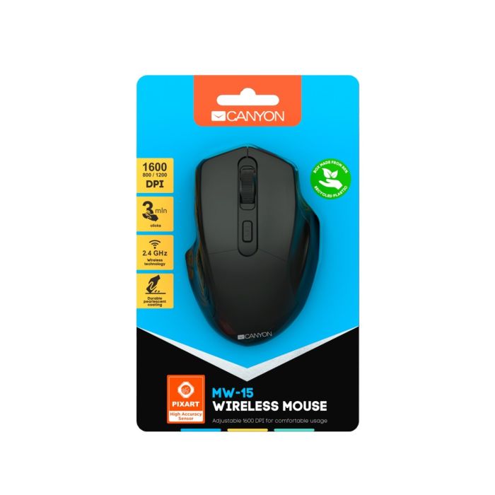 Canyon CNE-CMSW15B/Wir. Optical Mouse Black