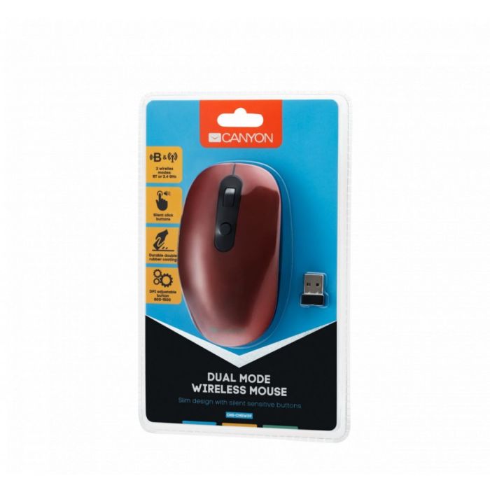 Canyon CNS-CMSW09R/Dual-mode wireless mouse Red