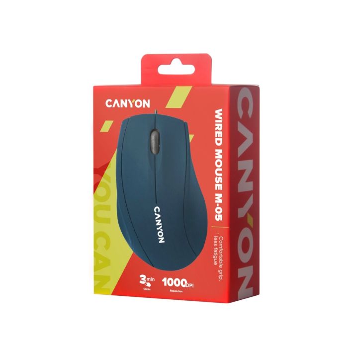 Canyon CNE-CMS05BL/Wired Optical Mouse Blue