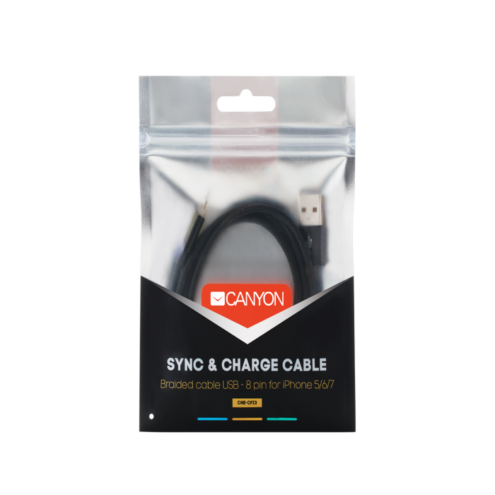 Canyon CNE-CFI3B/Black Lightning Cable 1m