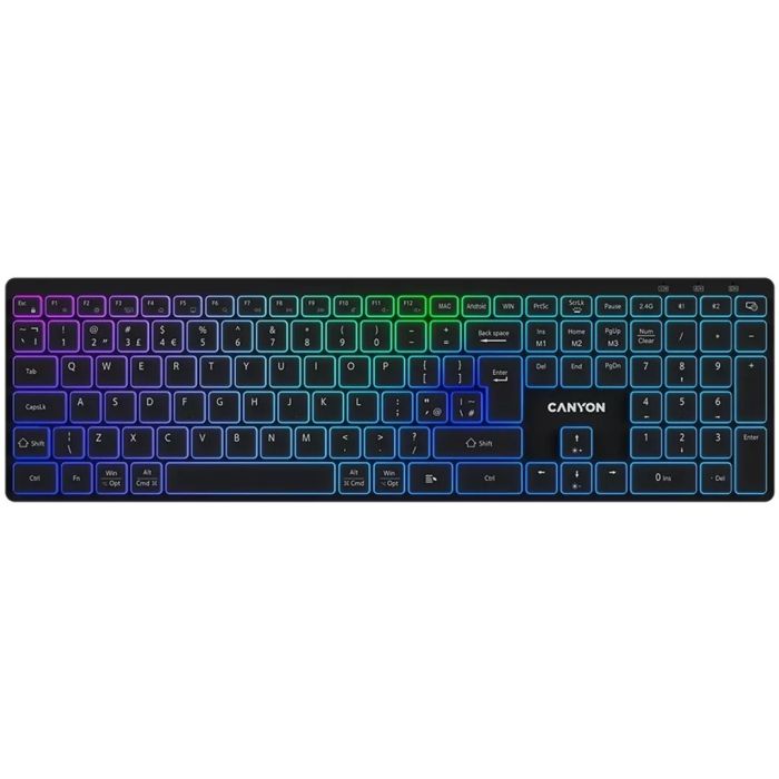 Canyon CNS-HBTK11B/RGB Dual Mode Wireless keyboard Black