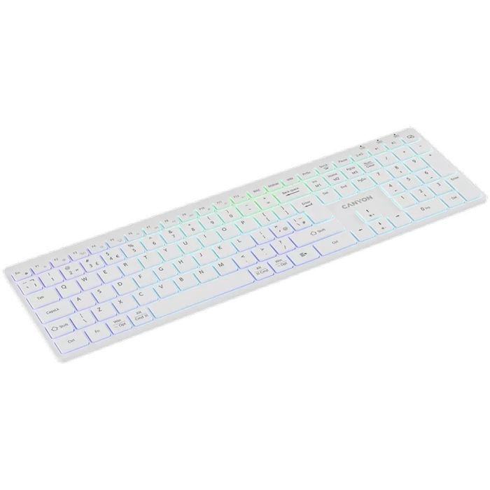 Canyon CNS-HBTK11W/RGB Dual Mode Wireless keyboard White