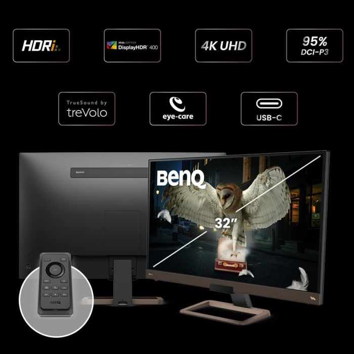 Benq 32 MONITOR EW3280U MET/BRN/BLK_9H.LJ2LA.TPE