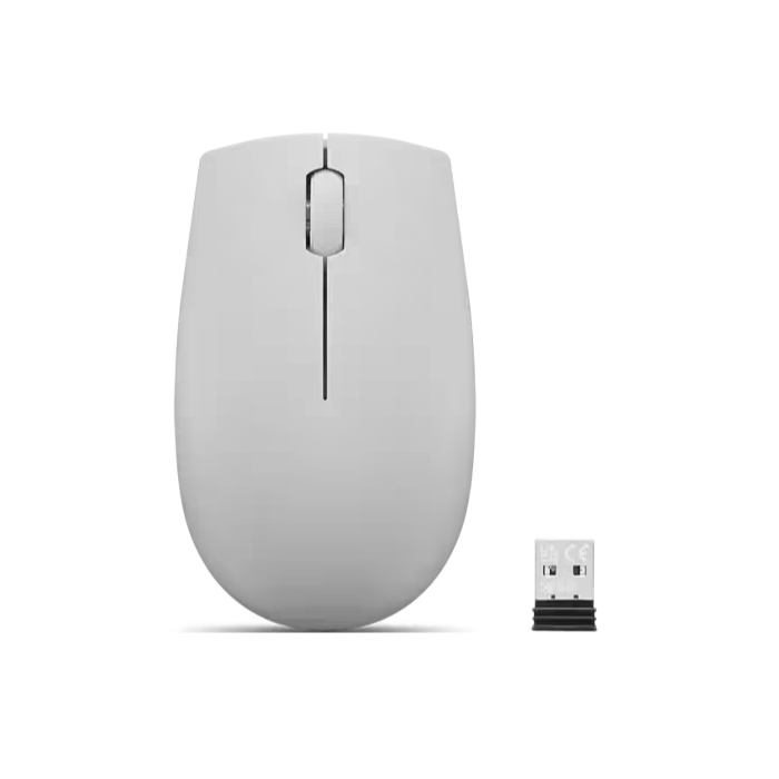 Lenovo 300 Wireless Compact Mouse, Arctic Grey) with battery / GY51L15678