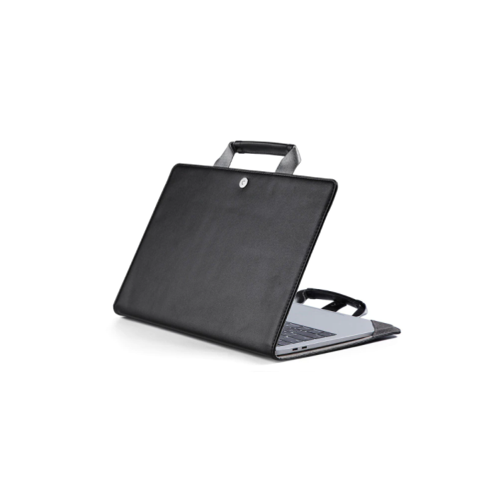 M-Macbook Leather Case Black 13.3