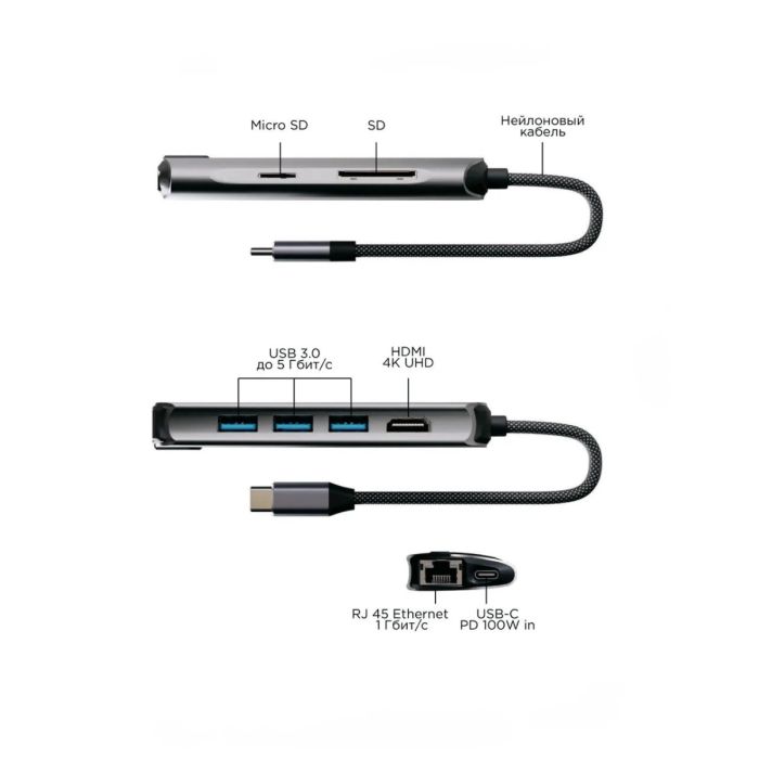 VLP Infinity USB-C Hub 8 в 1 /1083001