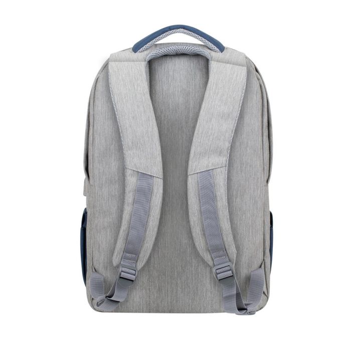 Rivacase 7567 grey/dark blue anti-theft Laptop backpack 17.3" / 6