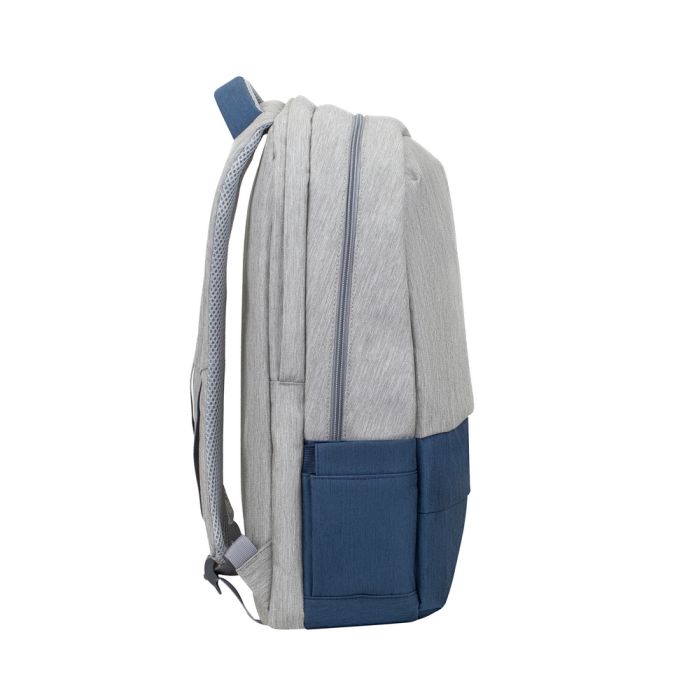Rivacase 7567 grey/dark blue anti-theft Laptop backpack 17.3" / 6