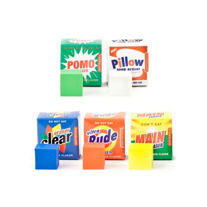 Kikkerland ER35 SCENTED ERASERS DETERGENT SET OF 5 - outlet