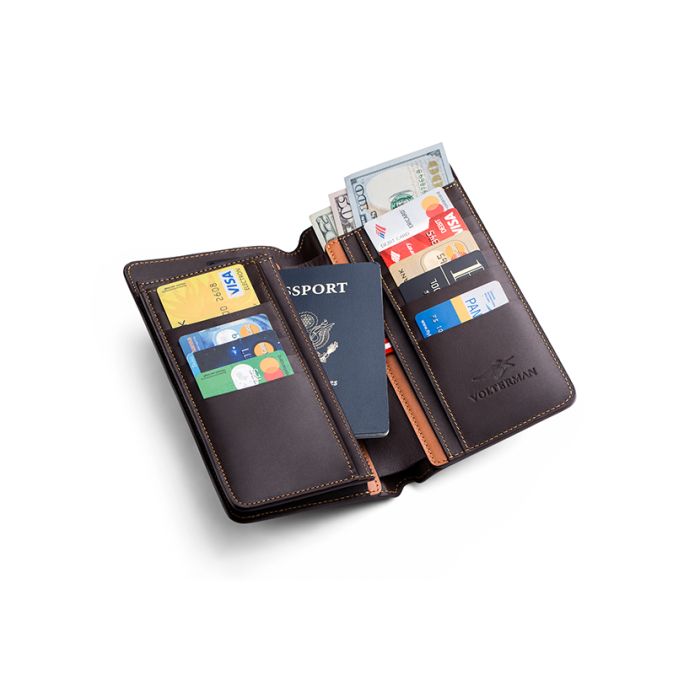VOLTERMAN Travel wallet-brown